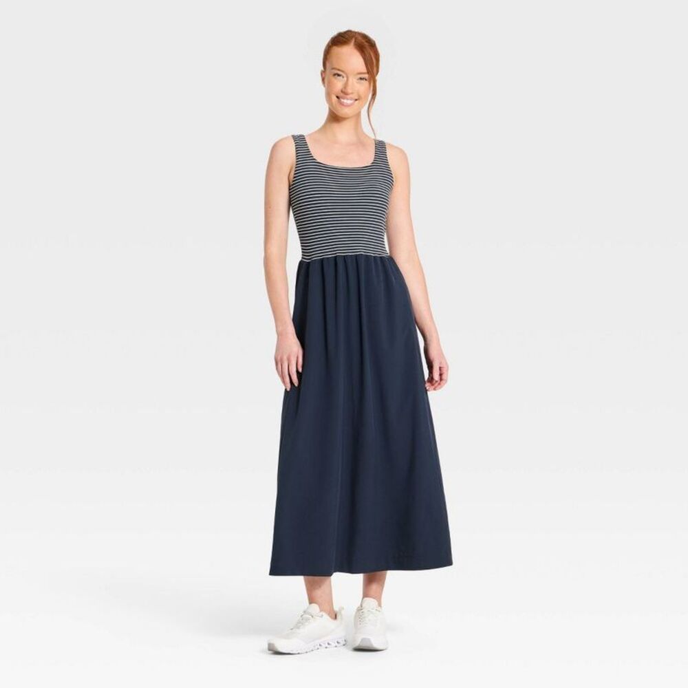 Women's Woven Travel Dress - All In Motion Navy Blue XXL